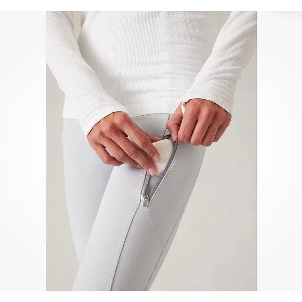 Athleta Rainier Tight Womens Size M Gray Running Activewear Legging - Picture 7 of 15